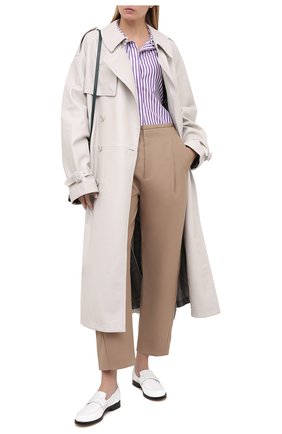 Женская хлопковая рубашка VICTORIA BECKHAM фиолетового цвета по цене 55900 руб., арт. 1420WSH001967B | Фото 2 Женская хлопковая рубашка VICTORIA BECKHAM фиолетового цвета, арт. 1420WSH001967B | Фото 2