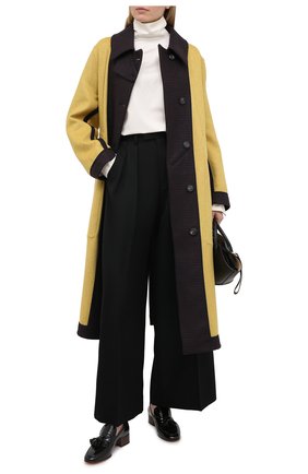 Женское шерстяное пальто VICTORIA BECKHAM желтого цвета по цене 218500 руб., арт. 1420WCT002197A | Фото 2 Женское шерстяное пальто VICTORIA BECKHAM желтого цвета, арт. 1420WCT002197A | Фото 2