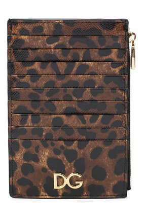 Женский кожаный футляр для кредитных карт DOLCE & GABBANA леопардового цвета по цене 20750 руб., арт. BI1390/AI915 | Фото 1 Женский кожаный футляр для кредитных карт DOLCE & GABBANA леопардового цвета, арт. BI1390/AI915 | Фото 1