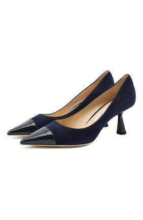 Женские замшевые туфли rene 65 JIMMY CHOO синего цвета по цене 48100 руб., арт. RENE 65/SPT | Фото 1 Женские замшевые туфли rene 65 JIMMY CHOO синего цвета, арт. RENE 65/SPT | Фото 1