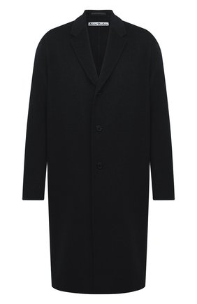Мужской шерстяное пальто ACNE STUDIOS черного цвета по цене 95700 руб., арт. B90467 | Фото 1 Мужской шерстяное пальто ACNE STUDIOS черного цвета, арт. B90467 | Фото 1