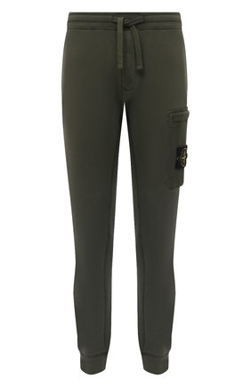 Мужской хлопковые джоггеры STONE ISLAND зеленого цвета по цене 22400 руб., арт. 731564520 | Фото 1 Мужской хлопковые джоггеры STONE ISLAND зеленого цвета, арт. 731564520 | Фото 1