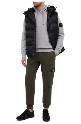 Мужской хлопковые джоггеры STONE ISLAND зеленого цвета по цене 22400 руб., арт. 731564520 | Фото 2 Мужской хлопковые джоггеры STONE ISLAND зеленого цвета, арт. 731564520 | Фото 2