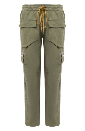 Мужской хлопковые брюки-карго RHUDE хаки цвета по цене 84700 руб., арт. RHU08PF20044 | Фото 1 Мужской хлопковые брюки-карго RHUDE хаки цвета, арт. RHU08PF20044 | Фото 1