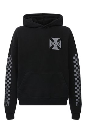 Мужской хлопковое худи RHUDE черного цвета по цене 63250 руб., арт. RHU08PF20022 | Фото 1 Мужской хлопковое худи RHUDE черного цвета, арт. RHU08PF20022 | Фото 1