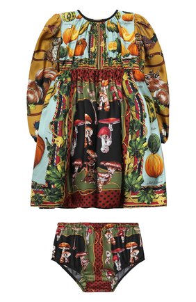 Женский комплект из платья и шорт DOLCE & GABBANA разноцветного цвета по цене 96350 руб., арт. L22D07/G7XKP | Фото 1 Женский комплект из платья и шорт DOLCE & GABBANA разноцветного цвета, арт. L22D07/G7XKP | Фото 1 (Материал внешний: Шелк; Материал подклада: Шелк; Рукава: Длинные; Региональные ограничения белый список (Axapta Mercury): RU; Ростовка одежда: 12 мес | 80 см, 18 мес | 86 см, 24 мес | 92 см, 6 мес | 68 см, 9 мес | 74 см)