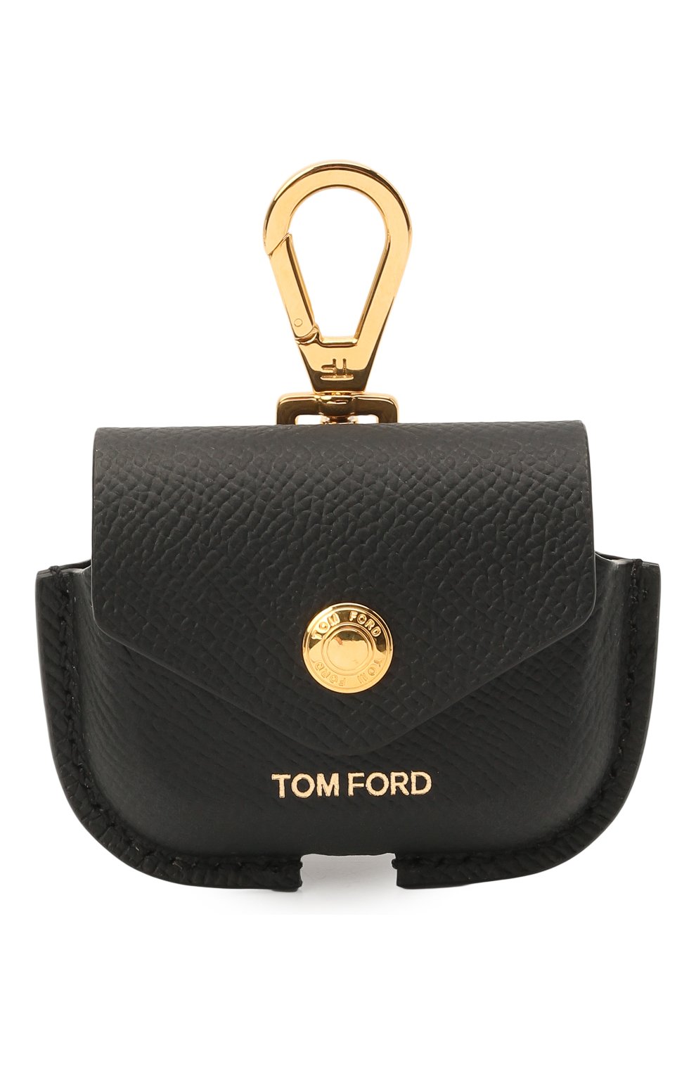 Кожаный чехол для airpods pro TOM FORD черного цвета, арт. Y0304T-LCL081 | Фото 1 (Материал: Натуральная кожа, Кожа; Женское Кросс-КТ: Кожа AirPods)