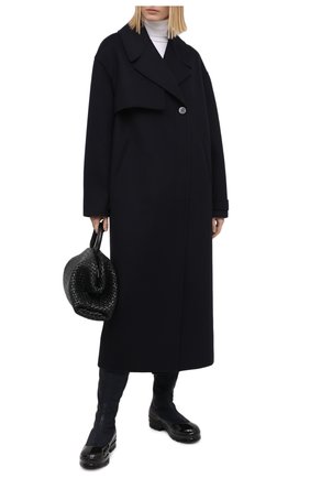 Женские текстильные сапоги GIORGIO ARMANI темно-синего цвета по цене 110500 руб., арт. X10219/XM753 | Фото 2 Женские текстильные сапоги GIORGIO ARMANI темно-синего цвета, арт. X10219/XM753 | Фото 2