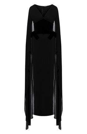 Женское платье из вискозы TOM FORD черного цвета по цене 469000 руб., арт. ABJ506-FAX574 | Фото 1 Женское платье из вискозы TOM FORD черного цвета, арт. ABJ506-FAX574 | Фото 1