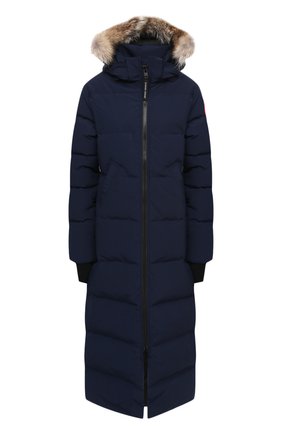 Женский пуховик mystique CANADA GOOSE темно-синего цвета по цене 120500 руб., арт. 3035L | Фото 1 Женский пуховик mystique CANADA GOOSE темно-синего цвета, арт. 3035L | Фото 1