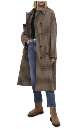 Женские замшевые ботинки KENZO бежевого цвета по цене 37950 руб., арт. FA62BT017L58 | Фото 2 Женские замшевые ботинки KENZO бежевого цвета, арт. FA62BT017L58 | Фото 2