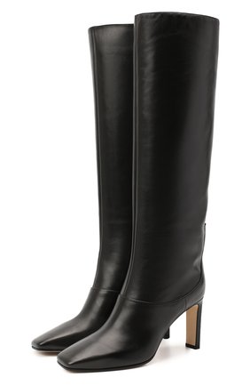 Женские кожаные сапоги mahesa 85 JIMMY CHOO черного цвета по цене 116700 руб., арт. MAHESA 85/WLZ | Фото 1 Женские кожаные сапоги mahesa 85 JIMMY CHOO черного цвета, арт. MAHESA 85/WLZ | Фото 1