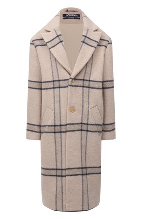 Женское шерстяное пальто JACQUEMUS бежевого цвета по цене 84050 руб., арт. 203C001/119172 | Фото 1 Женское шерстяное пальто JACQUEMUS бежевого цвета, арт. 203C001/119172 | Фото 1