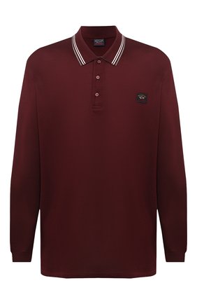 Мужское хлопковое поло PAUL&SHARK бордового цвета по цене 29850 руб., арт. A20P1751/C00/3XL-6XL | Фото 1 Мужское хлопковое поло PAUL&SHARK бордового цвета, арт. A20P1751/C00/3XL-6XL | Фото 1