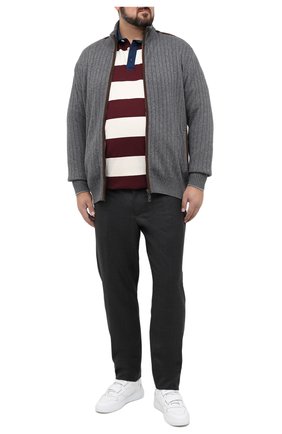 Мужские шерстяные брюки MARCO PESCAROLO темно-серого цвета, арт. CARACCI0L0/4231 | Фото 2 (Материал внешний: Шерсть; Длина (брюки, джинсы): Стандартные; Стили: Кэжуэл; Случай: Повседневный; Big sizes: Big Sizes)