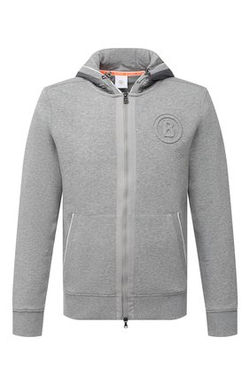 Мужская хлопковая толстовка BOGNER серого цвета по цене 29200 руб., арт. 88012739 | Фото 1 Мужская хлопковая толстовка BOGNER серого цвета, арт. 88012739 | Фото 1