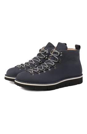 Мужские кожаные ботинки m120 FRACAP темно-синего цвета по цене 25700 руб., арт. M120/NABUK/CALFSKIN/BRUNITI/CUT | Фото 1 Мужские кожаные ботинки m120 FRACAP темно-синего цвета, арт. M120/NABUK/CALFSKIN/BRUNITI/CUT | Фото 1