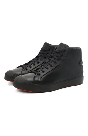 Мужские кожаные кеды SANTONI темно-синего цвета по цене 52600 руб., арт. MBC021424NEAPNKLU60 | Фото 1 Мужские кожаные кеды SANTONI темно-синего цвета, арт. MBC021424NEAPNKLU60 | Фото 1
