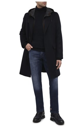 Мужские кожаные кроссовки SANTONI темно-синего цвета по цене 62900 руб., арт. MBEN21203NGGPG0DU55 | Фото 2 Мужские кожаные кроссовки SANTONI темно-синего цвета, арт. MBEN21203NGGPG0DU55 | Фото 2