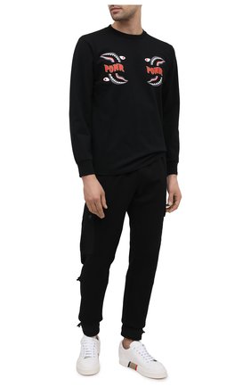 Мужская хлопковый лонгслив BAPE черного цвета по цене 10950 руб., арт. 1G80111016 | Фото 2 Мужская хлопковый лонгслив BAPE черного цвета, арт. 1G80111016 | Фото 2