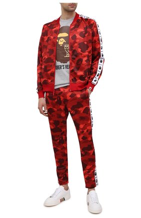 Мужская толстовка BAPE красного цвета по цене 24050 руб., арт. 1G80113007 | Фото 2 Мужская толстовка BAPE красного цвета, арт. 1G80113007 | Фото 2