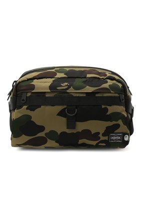 Мужская текстильная поясная сумка BAPE хаки цвета по цене 27300 руб., арт. 1G83182970 | Фото 1 Мужская текстильная поясная сумка BAPE хаки цвета, арт. 1G83182970 | Фото 1