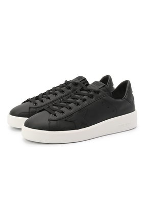 Мужские кожаные кеды purestar GOLDEN GOOSE DELUXE BRAND черного цвета по цене 34900 руб., арт. GMF00124.F000301 | Фото 1 Мужские кожаные кеды purestar GOLDEN GOOSE DELUXE BRAND черного цвета, арт. GMF00124.F000301 | Фото 1