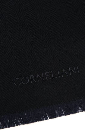 Мужской шерстяной шарф CORNELIANI темно-синего цвета по цене 18800 руб., арт. 86B373-0829024/00 | Фото 2 Мужской шерстяной шарф CORNELIANI темно-синего цвета, арт. 86B373-0829024/00 | Фото 2