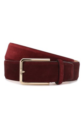 Мужской замшевый ремень SANTONI бордового цвета по цене 19150 руб., арт. CM40NS003C07H2SNB54 | Фото 1 Мужской замшевый ремень SANTONI бордового цвета, арт. CM40NS003C07H2SNB54 | Фото 1