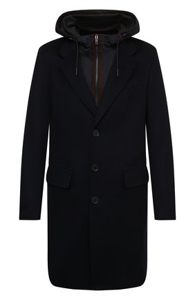 Мужской кашемировое пальто ERMENEGILDO ZEGNA темно-синего цвета по цене 374500 руб., арт. 899503/8GDCS0 | Фото 1 Мужской кашемировое пальто ERMENEGILDO ZEGNA темно-синего цвета, арт. 899503/8GDCS0 | Фото 1