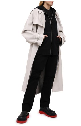 Женский хлопковая толстовка TOSKVA черного цвета по цене 19600 руб., арт. ZIP hoodie-HZ.U.001-W21-F5-900-100 | Фото 2 Женский хлопковая толстовка TOSKVA черного цвета, арт. ZIP hoodie-HZ.U.001-W21-F5-900-100 | Фото 2