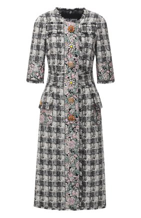 Женское платье DOLCE & GABBANA серого цвета по цене 297500 руб., арт. J0AA0Z/FQMHE | Фото 1 Женское платье DOLCE & GABBANA серого цвета, арт. J0AA0Z/FQMHE | Фото 1