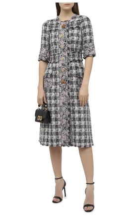 Женское платье DOLCE & GABBANA серого цвета по цене 297500 руб., арт. J0AA0Z/FQMHE | Фото 2 Женское платье DOLCE & GABBANA серого цвета, арт. J0AA0Z/FQMHE | Фото 2