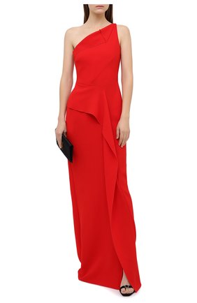 Женское шерстяное платье ROLAND MOURET красного цвета по цене 230000 руб., арт. PW20/S0948/F4044 | Фото 2 Женское шерстяное платье ROLAND MOURET красного цвета, арт. PW20/S0948/F4044 | Фото 2
