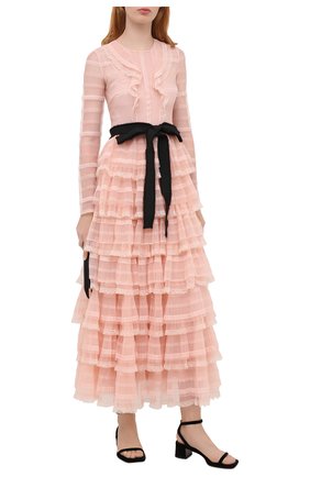 Женское платье REDVALENTINO светло-розового цвета по цене 99500 руб., арт. UR0VA15A/5KQ | Фото 2 Женское платье REDVALENTINO светло-розового цвета, арт. UR0VA15A/5KQ | Фото 2