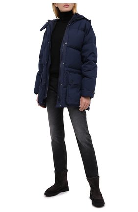 Женские замшевые ботинки KENZO коричневого цвета по цене 37950 руб., арт. FA62BT017L58 | Фото 2 Женские замшевые ботинки KENZO коричневого цвета, арт. FA62BT017L58 | Фото 2