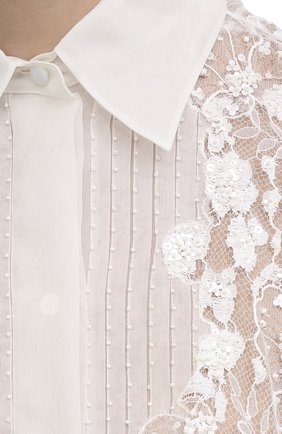 Женская белая шелковая блузка VALENTINO — купить в интернет-магазине ...