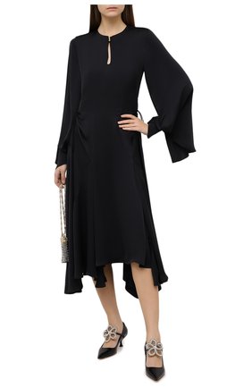 Женское платье LANVIN черного цвета по цене 161500 руб., арт. RW-DR314U-3950-H20 | Фото 2 Женское платье LANVIN черного цвета, арт. RW-DR314U-3950-H20 | Фото 2