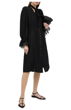 Женское платье LANVIN черного цвета по цене 243500 руб., арт. RW-DR217K-4562-H20 | Фото 2 Женское платье LANVIN черного цвета, арт. RW-DR217K-4562-H20 | Фото 2