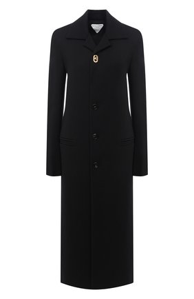 Женское шерстяное пальто BOTTEGA VENETA черного цвета по цене 264500 руб., арт. 640816/V0400 | Фото 1 Женское шерстяное пальто BOTTEGA VENETA черного цвета, арт. 640816/V0400 | Фото 1