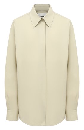 Женская хлопковая рубашка JIL SANDER зеленого цвета по цене 59950 руб., арт. JSWR605705-WR243900 | Фото 1 Женская хлопковая рубашка JIL SANDER зеленого цвета, арт. JSWR605705-WR243900 | Фото 1
