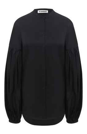 Женская блузка JIL SANDER черного цвета по цене 59950 руб., арт. JSWR605306-WR442200 | Фото 1 Женская блузка JIL SANDER черного цвета, арт. JSWR605306-WR442200 | Фото 1