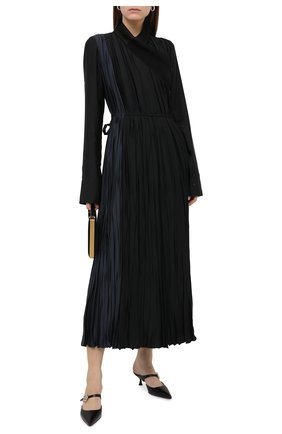 Женское платье из вискозы JIL SANDER черного цвета по цене 230000 руб., арт. JSWR505656-WR392002C | Фото 2 Женское платье из вискозы JIL SANDER черного цвета, арт. JSWR505656-WR392002C | Фото 2