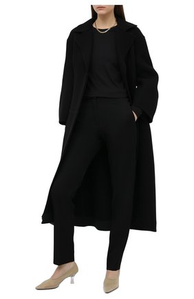Женские шерстяные брюки JIL SANDER черного цвета по цене 69950 руб., арт. JSWR305720-WR202500 | Фото 2 Женские шерстяные брюки JIL SANDER черного цвета, арт. JSWR305720-WR202500 | Фото 2