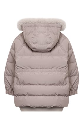 Детского пуховая куртка BRUNELLO CUCINELLI серого цвета по цене 157500 руб., арт. BB574J419C | Фото 2 Детского пуховая куртка BRUNELLO CUCINELLI серого цвета, арт. BB574J419C | Фото 2