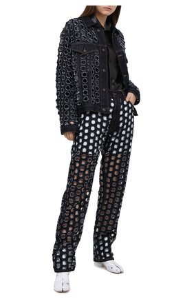 Женская джинсовая куртка MAISON MARGIELA темно-синего цвета по цене 99400 руб., арт. S29AM0364/S30617 | Фото 2 Женская джинсовая куртка MAISON MARGIELA темно-синего цвета, арт. S29AM0364/S30617 | Фото 2