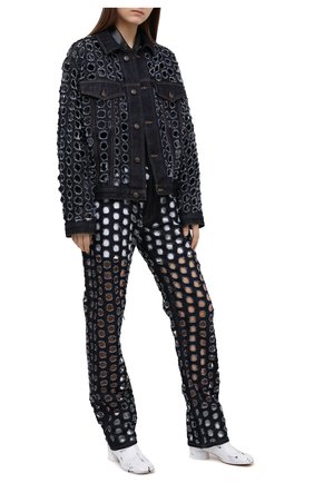 Женские джинсы MAISON MARGIELA темно-синего цвета по цене 49100 руб., арт. S29LA0082/S30617 | Фото 2 Женские джинсы MAISON MARGIELA темно-синего цвета, арт. S29LA0082/S30617 | Фото 2