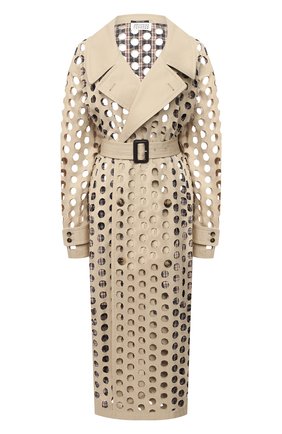 Женский хлопковый тренч MAISON MARGIELA бежевого цвета по цене 199500 руб., арт. S51AH0153/S52585 | Фото 1 Женский хлопковый тренч MAISON MARGIELA бежевого цвета, арт. S51AH0153/S52585 | Фото 1