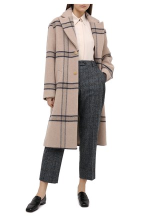Женские шерстяные брюки KITON синего цвета по цене 99500 руб., арт. D50113K05T31 | Фото 2 Женские шерстяные брюки KITON синего цвета, арт. D50113K05T31 | Фото 2