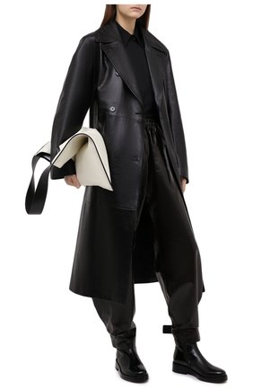 Женские кожаные брюки BOTTEGA VENETA темно-коричневого цвета по цене 294500 руб., арт. 633867/VKLC0 | Фото 2 Женские кожаные брюки BOTTEGA VENETA темно-коричневого цвета, арт. 633867/VKLC0 | Фото 2
